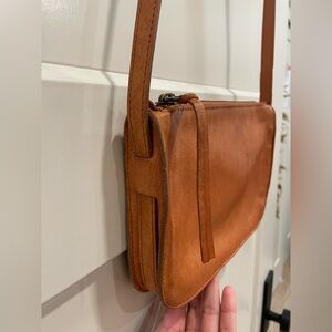 Madewell Tan Leather Shoulder Bag